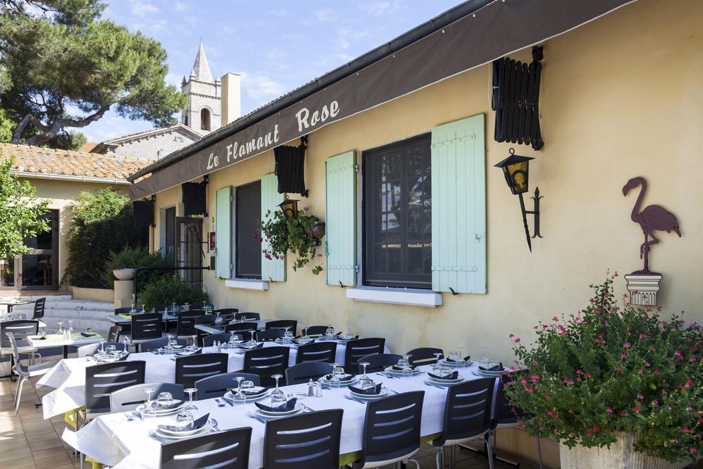 Logis Hotel Restaurant Le Flamant Rose Camargue Albaron Exterior photo